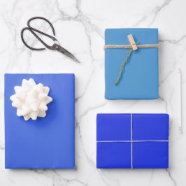 Effen Royal Star Palts Blauw Schakeringen 3 Tinten Inpakpapier Vel