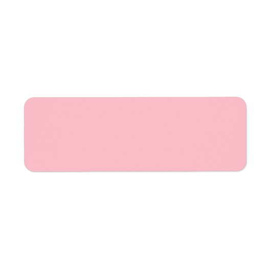 Effen Roze Blanco Etiket (Voorkant)