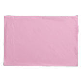 effen roze Kussenslopen (Achterkant-Links)