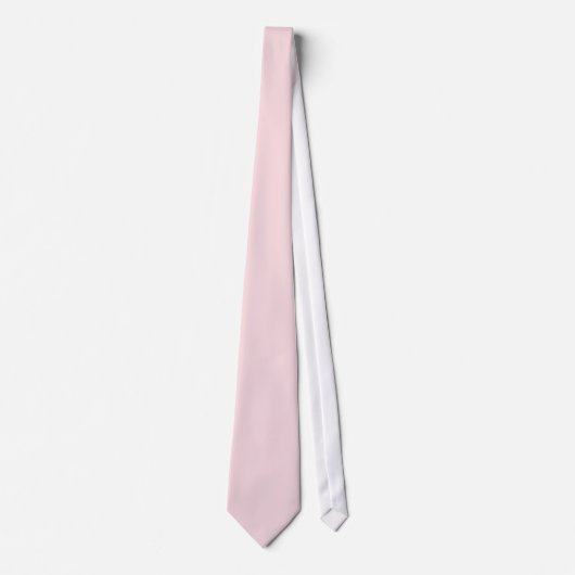 Effen roze, Rozenkwarts, voeg monogram toe Stropdas (Voorkant)