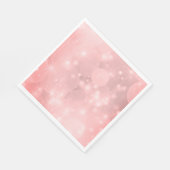 effen roze sprankelend servet (Hoek)