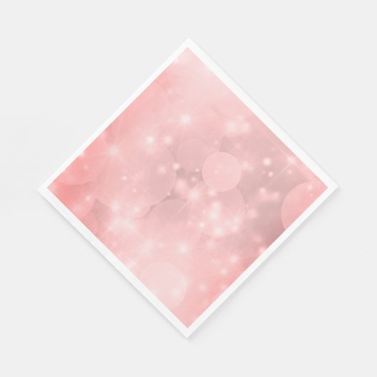 effen roze sprankelend servet (Hoek)