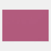 Effen Ruby Fandango Maroon Roze Tinten 3 Tones Inpakpapier Vel (Voorkant)