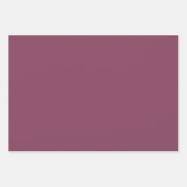 Effen Ruby Plum Boysenberry Paarse tinten 3 tinten Inpakpapier Vel