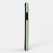 effen saliegroen natuurlijk Case-Mate iPhone case (Achterkant/rechts)