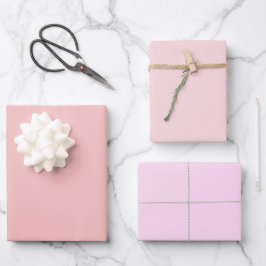 Effen Spaanse Bleke Kant Roze Tinten 3 Tinten Inpakpapier Vel