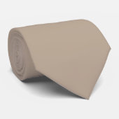 Effen taupe, voeg monogram toe stropdas (Opgerold)
