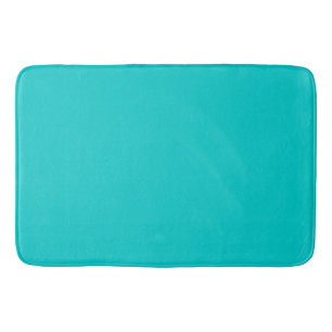 Effen turkooisblauw badmat