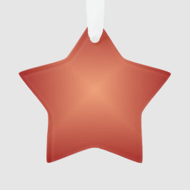 Effen Verbrande Oranje>Acrylaaf Sterrenornament Ornament