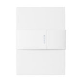 effen wit | Eenvoudige minimalistische bruiloft Uitnodigingen Wikkel (Achterkant Voorbeeld)