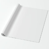 Effen Witte Aanpasbare Inpakpapier (Uitgerold)