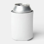 Effen witte effen kleur blikjeskoeler (Blikje Voorkant)