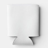 Effen witte effen kleur blikjeskoeler (Achterkant)