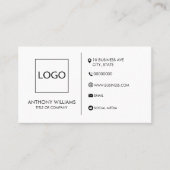 Effen witte generieke ontwerp Sjabloon Visitekaartje (Voorkant)