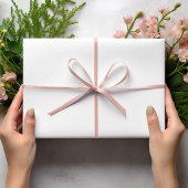 Effen witte kleur bruidsfeest cadeau cadeaupapier