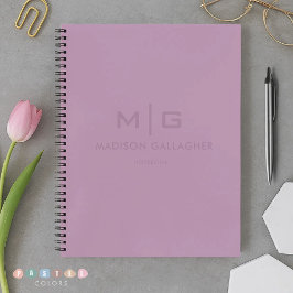 Effen Zachte Licht Pastel Lavendel Paarse Kleur Notitieboek