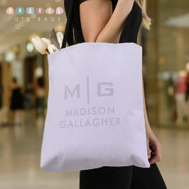 Effen zachte licht pastel lavendel paarse kleur tote bag