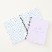 Effen zachte lichte pastel lavendel paarse kleur notitieboek (Binnen)