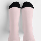 Effen zachte lichte pastel perzik roze kleur sokken (Top)