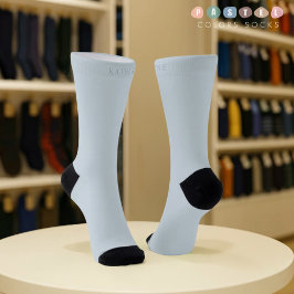 Effen zachte luchtige pastel babyblauwe kleur  sokken