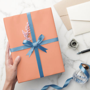 Effen zachte zalm perzik kleur tint toon cadeaupapier