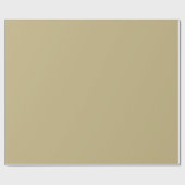 Effen zandbruine kleur tint toon cadeaupapier (Vlak)