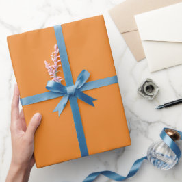 Effen Zonsondergang Cadmium Oranje Kleur Schakerin Cadeaupapier
