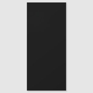 Effen zwart 4x9 magnetisch Visitekaartje