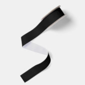 Effen zwart grosgrain lint (Achterkant)