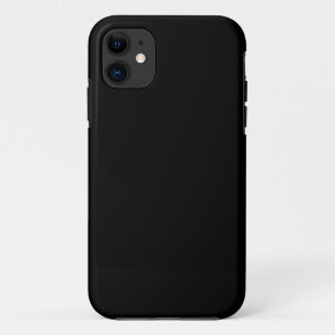 Effen zwarte kleur Case-Mate iPhone case
