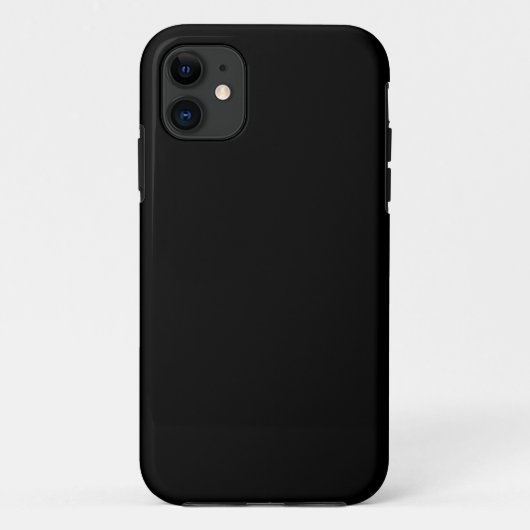 Effen zwarte kleur Case-Mate iPhone case (Achterkant)