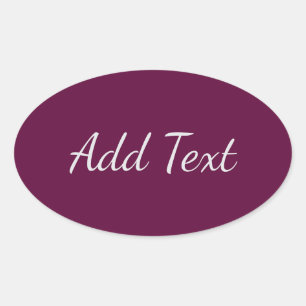Effendonkelft Magenta Ovale Sticker