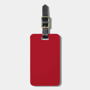 Effendonkleur Rood met Zwarte Tekst Bagagelabel