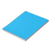 Effene Cyaan Blauwe Achtergrond Notitieblok (Linkerzijde)