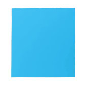 Effene Cyaan Blauwe Achtergrond Notitieblok (Voorkant)