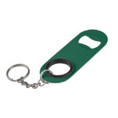 Effene donkergroene gestructureerde achtergrond mini flessenopener (Voorkant Gekanteld)