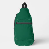 Effene donkergroene gestructureerde achtergrond sling bag (Voorkant)