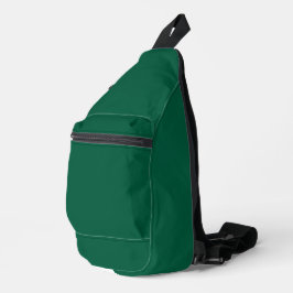 Effene donkergroene gestructureerde achtergrond sling bag