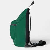 Effene donkergroene gestructureerde achtergrond sling bag (Rechts)