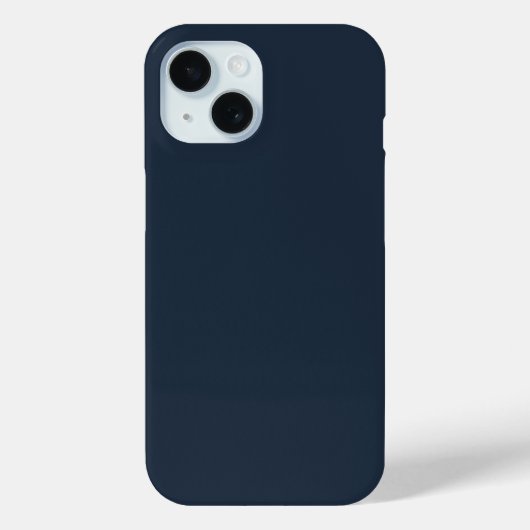 Effene Gedempte Blauwe Kleur Case-Mate iPhone Case (Achterkant)