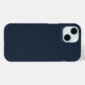Effene Gedempte Blauwe Kleur Case-Mate iPhone Case (Achterkant (horizontaal))
