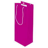 Effene helder magenta wijn cadeautas (Voorkant Gekanteld)