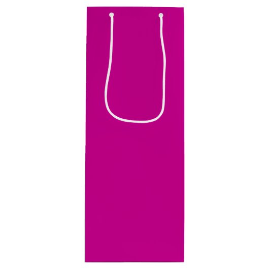 Effene helder magenta wijn cadeautas (Voorkant)