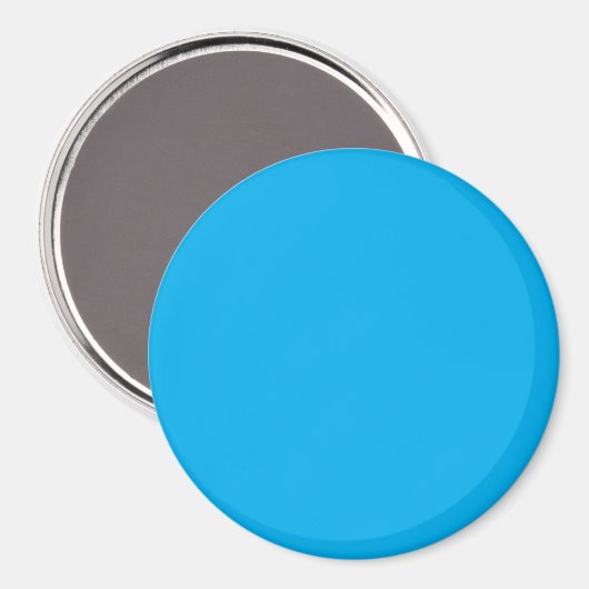 Effene helderblauwe achtergrond magneet (Voorkant / Achterkant)