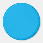 Effene helderblauwe achtergrond magneet (Voorkant)
