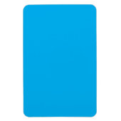 Effene helderblauwe achtergrond magneet (Verticaal)