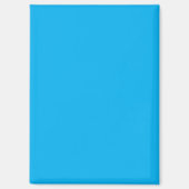 Effene helderblauwe achtergrond magneet (Voorkant)