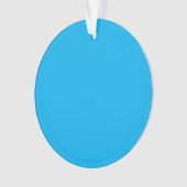 Effene helderblauwe achtergrond ornament (voorkant)