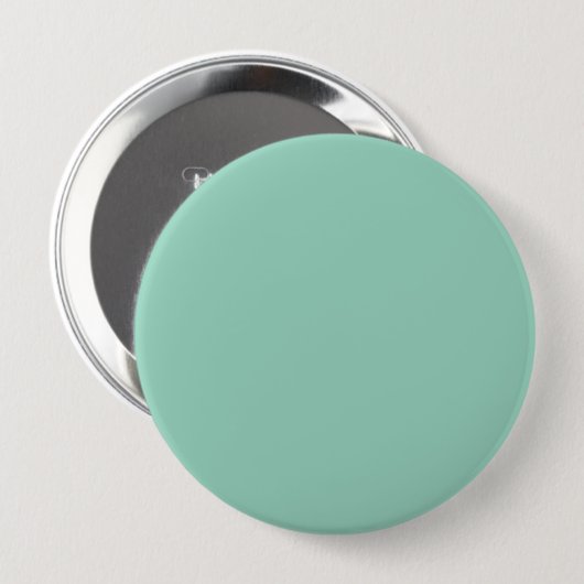 Effene mintgroene achtergrond ronde button 4,0 cm (Voorkant /achterkant)