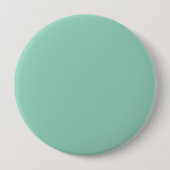 Effene mintgroene achtergrond ronde button 4,0 cm (Voorkant)